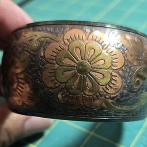 a.n.a Brown and Green Floral Bracelet